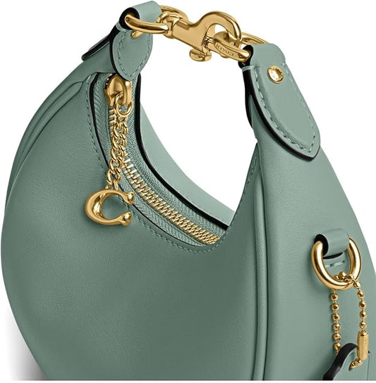 Coa_h Penn Shoulder Bag in Glovetanned Leather – Sage Green
