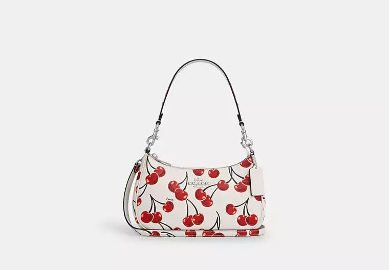 Coa_h Teri Mini Shoulder & Crossbody Bag with Cherry Graphic Print