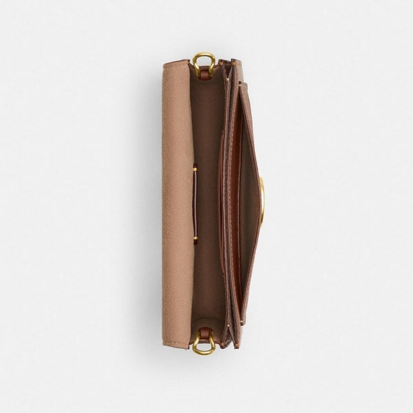 Coa_h Tabby Chain Clutch in Signature Canvas & Refined Leather – Black