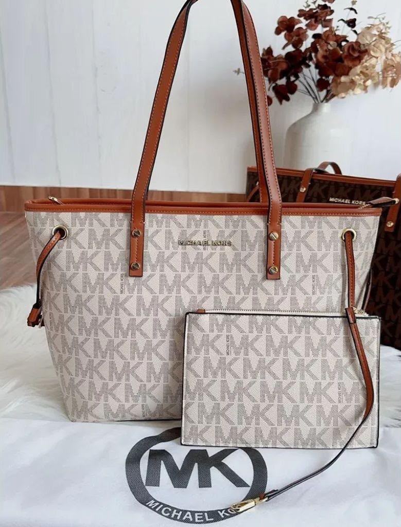 Mich_el Kors Edith Large Logo Tote Bag – Vanilla