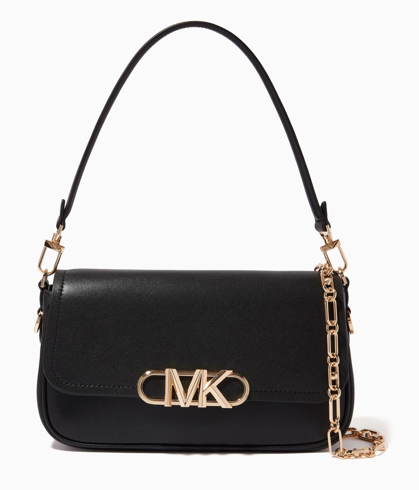 Mich_el Kors Parker Medium Leather Shoulder Bag – Black