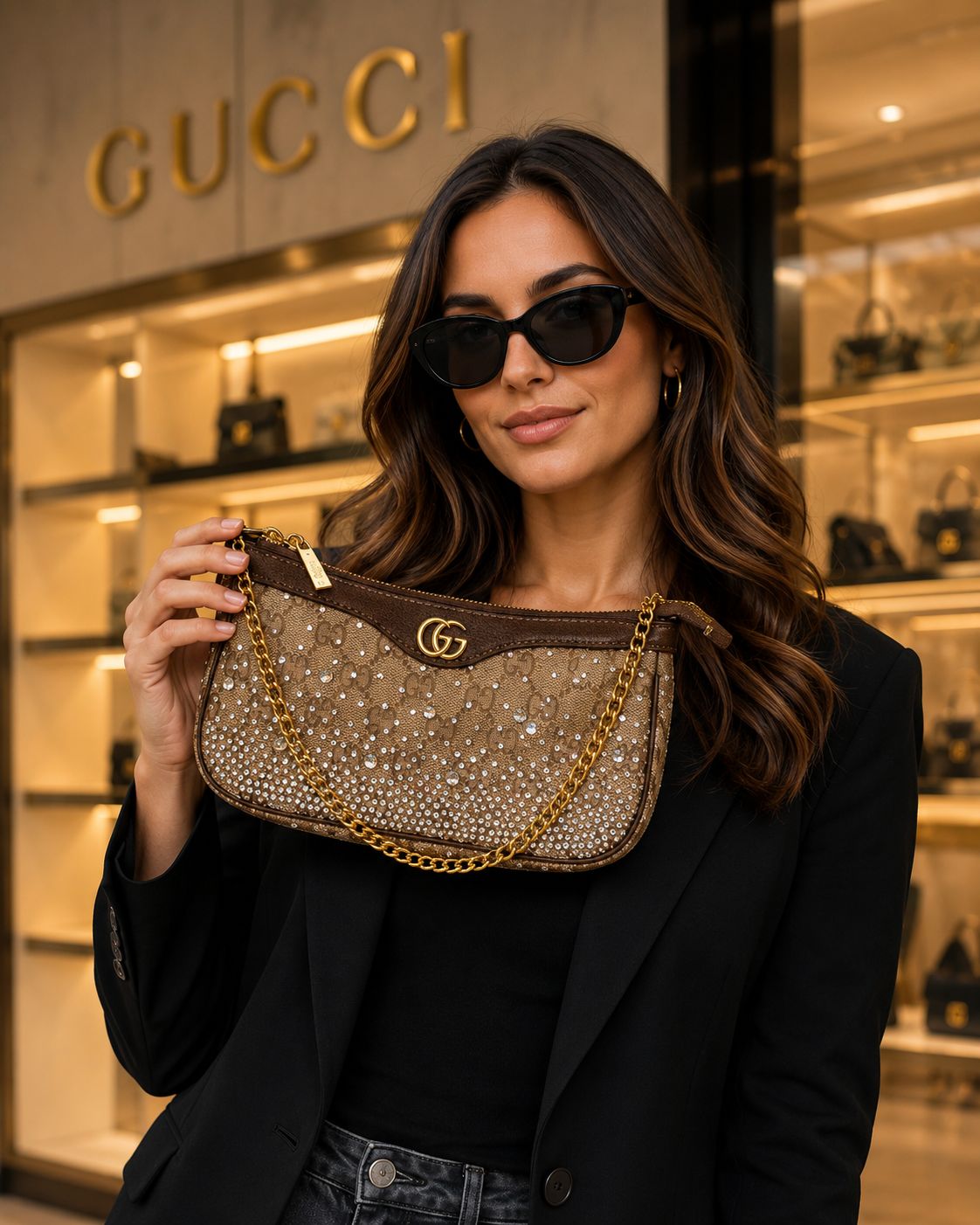 Guc_i Diamond Brown Color