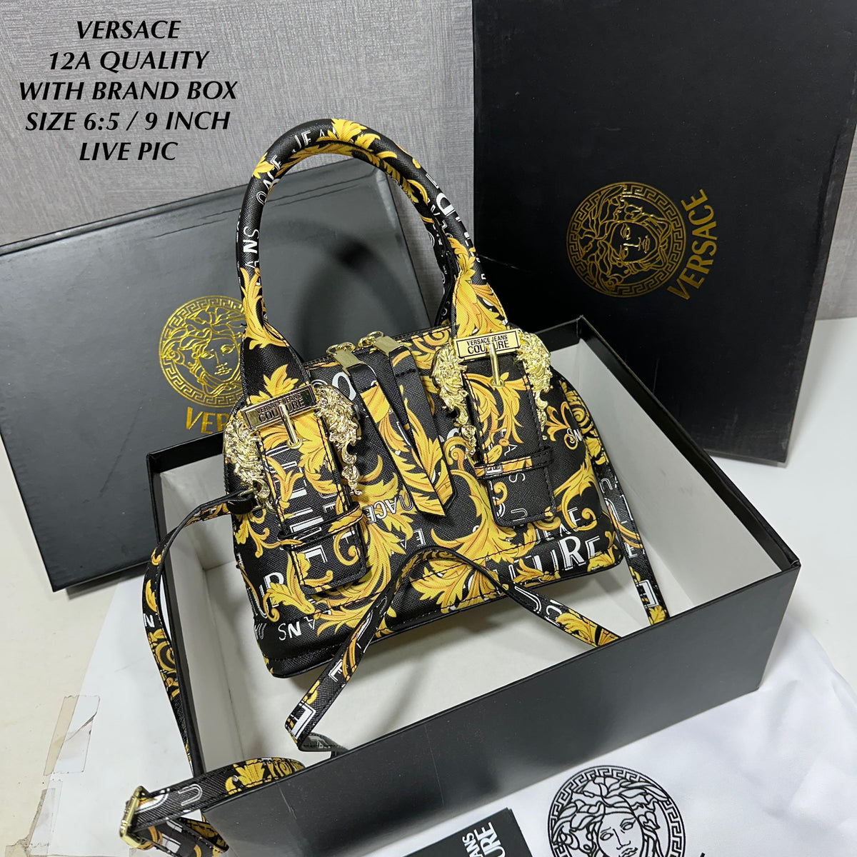 Vers@ce Jeans Couture Baroque Handbag