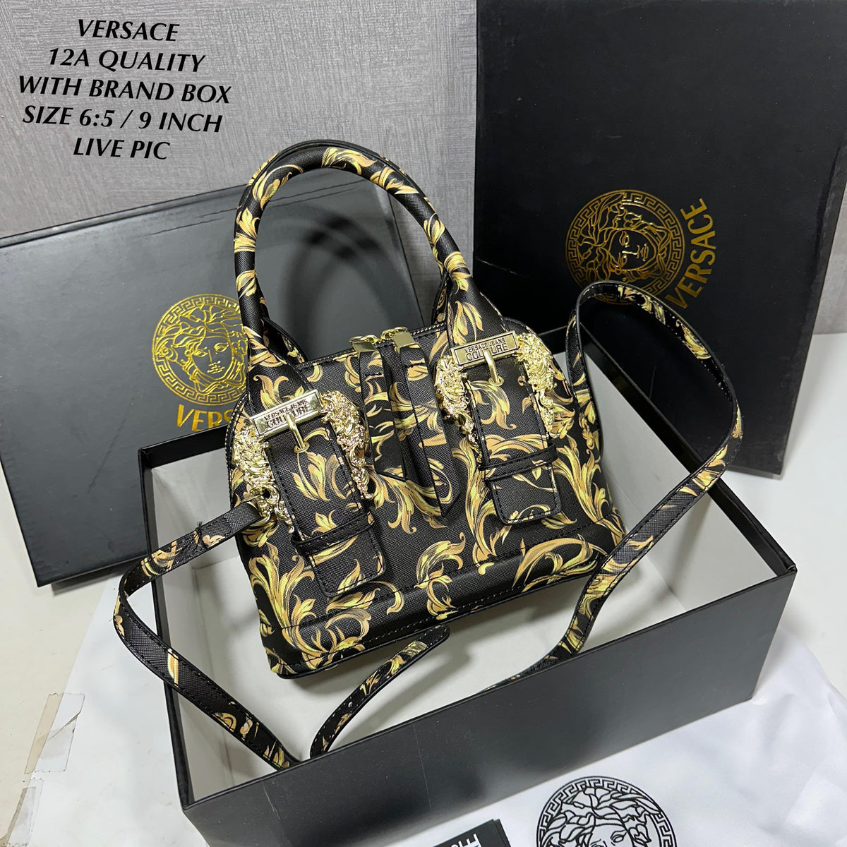 Vers@ce Jeans Couture Baroque Handbag