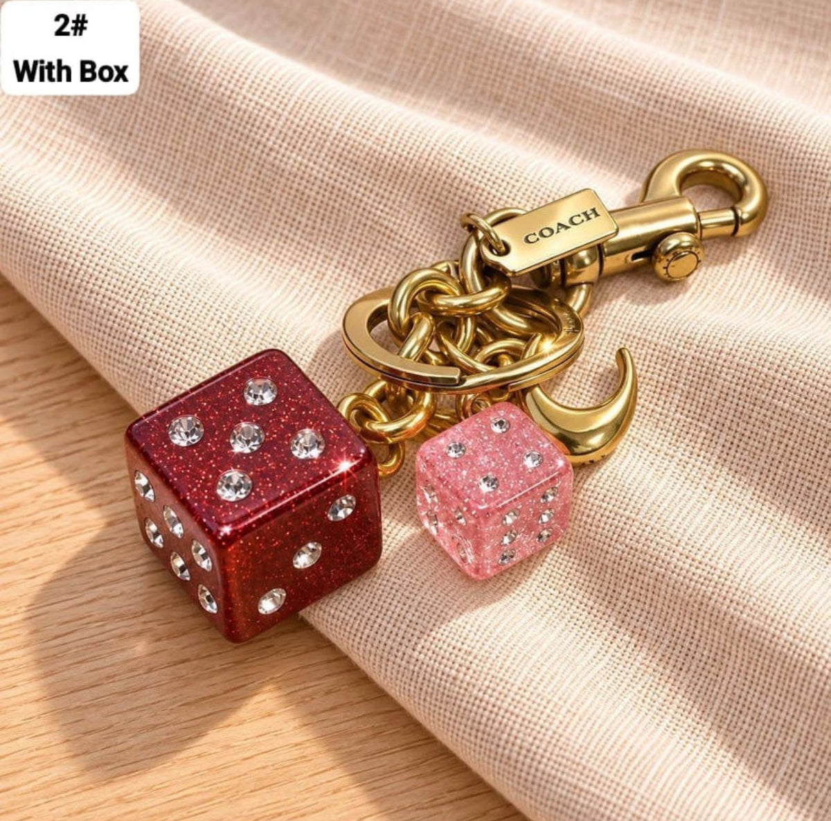 Dice Charm Keychain 🎲✨